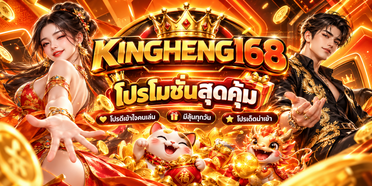 แบนเนอร์ คิงเฮง168 โปรโมชันสุดคุ้ม